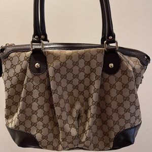 Sukey Top Handle Satchel GG Canvas Medium